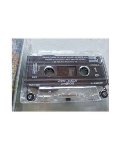 Michael Jackson Dangerous 1991 Spain Edition Epic - Cinta Tape Cassette 3T