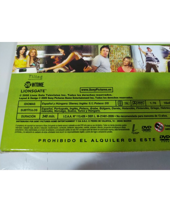 Weeds Temporada 4 Completa DVD Mary-Louise Parker Hunter Parrish 3 x DVD - 3T
