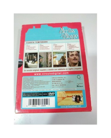 Arriba y Abajo Cuarta 4 Temporada Episodios 35-47 - 4 x DVD Espa?ol Ingles - 3T