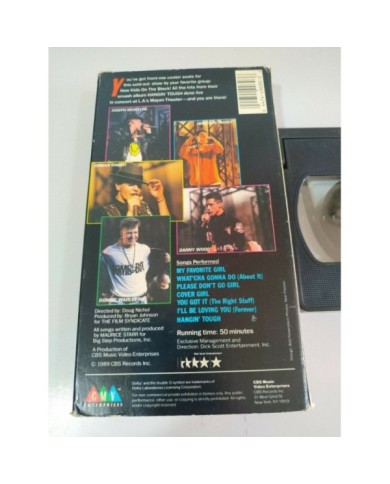 New Kids on the Block Hangin Tough Live 1989 - VHS Cinta Tape - 3T