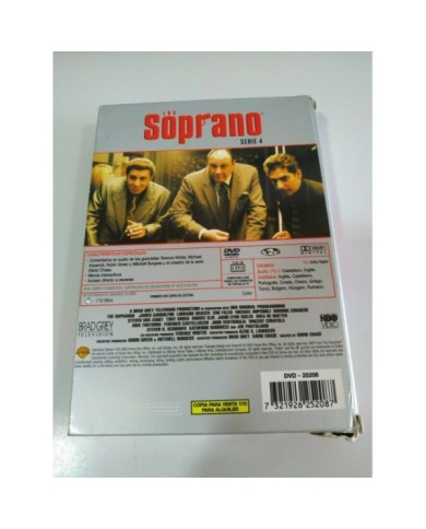 Los Soprano Cuarta Temporada 4 Completa - 4 x DVD Espa?ol Ingles - 3T