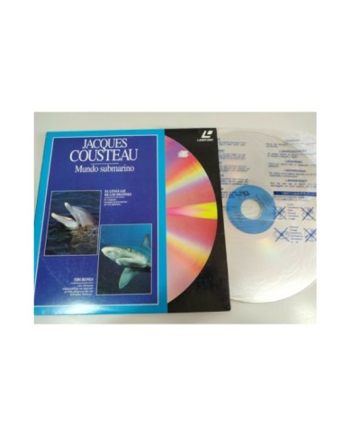 Jacques Cousteau El lenguaje Delfines Tiburones MUNDO SUBMARINO - LASERDISC LD Jacques Cousteau El lenguaje Delfines Tiburones MUNDO SUBMARINO - LASERDISC LD