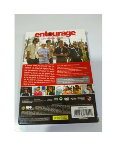 Entourage el Sequito Cuarta Temporada 4 Completa - 3 x DVD Espa?ol Ingles - 3T