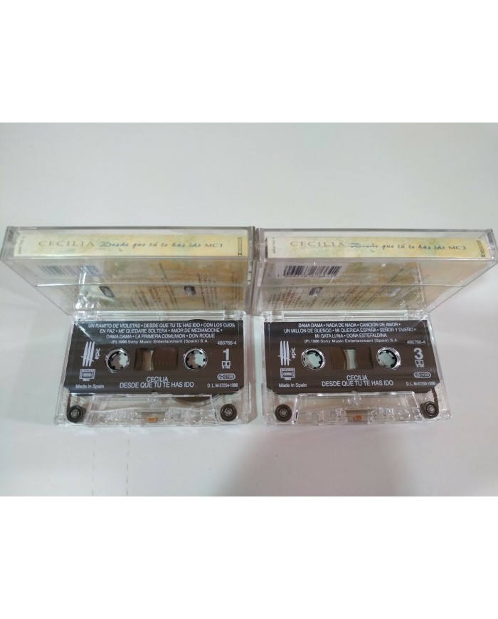 Cecilia Desde Que Tu Te Has Ido Epic 1996 - 2 x Cinta Tape Cassette - 3T
