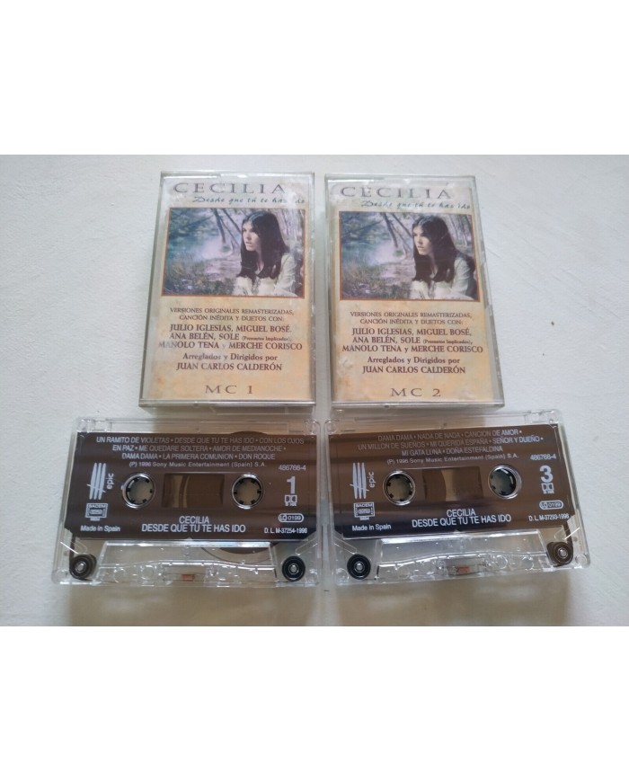 Cecilia Desde Que Tu Te Has Ido Epic 1996 - 2 x Cinta Tape Cassette - 3T