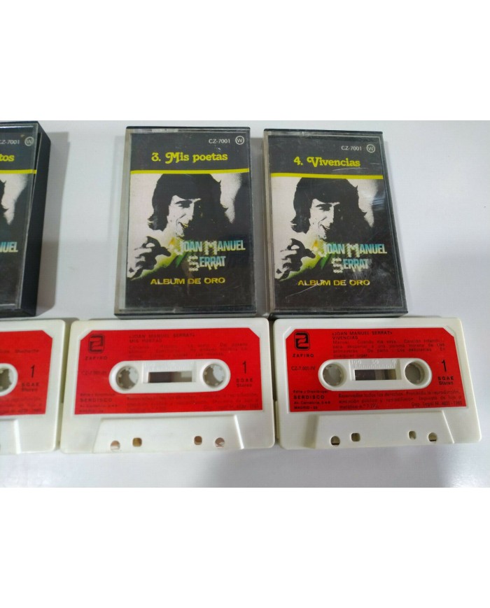 Joan Manuel Serrat Album de Oro 1981 Exitos - 4 x Cinta Tape Cassette - 2T