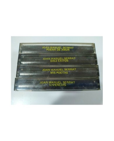 Joan Manuel Serrat Album de Oro 1981 Exitos - 4 x Cinta Tape Cassette - 2T