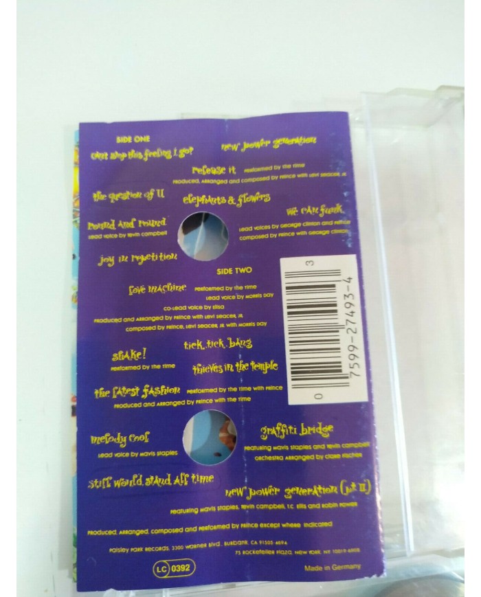 Prince and the NPG Graffiti Bridge Warner 1990 - Cinta Tape Cassette - 3T