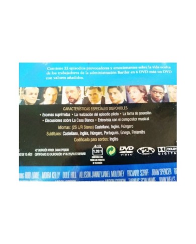 El Ala Oeste de la Casa Blanca Primera Temporada 1 - 7 x DVD Espa?ol Ingles - 3T