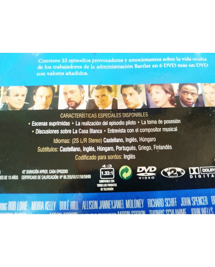 El Ala Oeste de la Casa Blanca Primera Temporada 1 - 7 x DVD Espa?ol Ingles - 3T