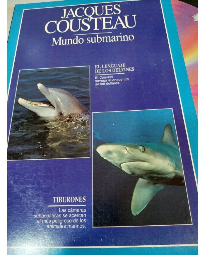 Jacques Cousteau El lenguaje Delfines Tiburones MUNDO SUBMARINO - LASERDISC LD Jacques Cousteau El lenguaje Delfines Tiburones MUNDO SUBMARINO - LASERDISC LD