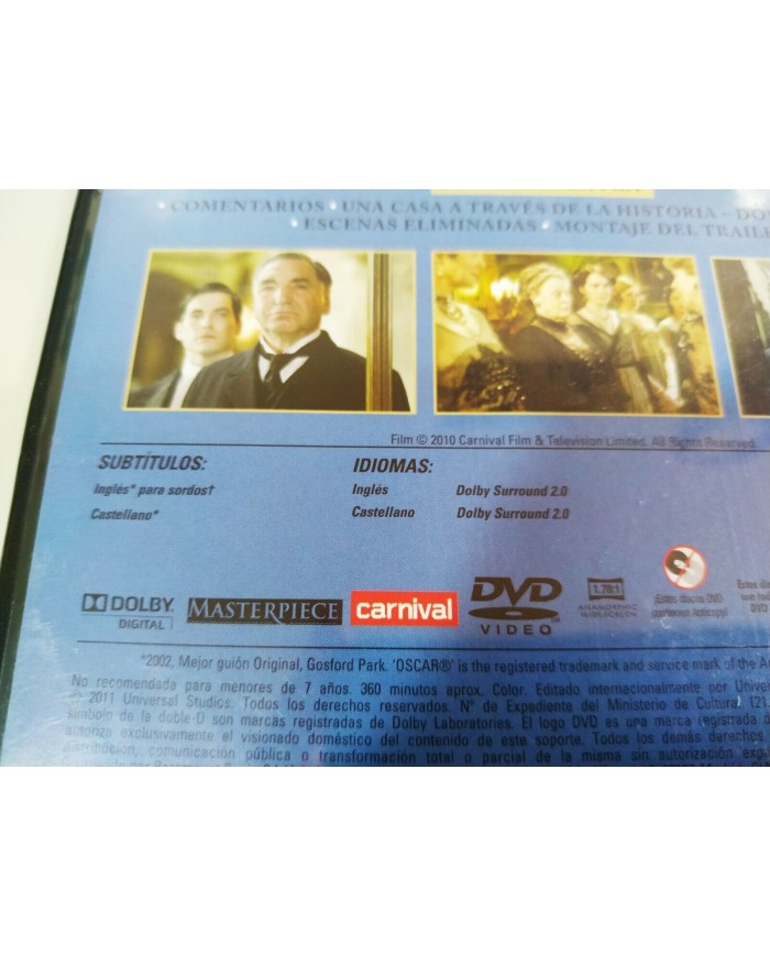 Downtown Abbey Primera Temporada 1 Completa - 3 x DVD Espa?ol Ingles - 3T