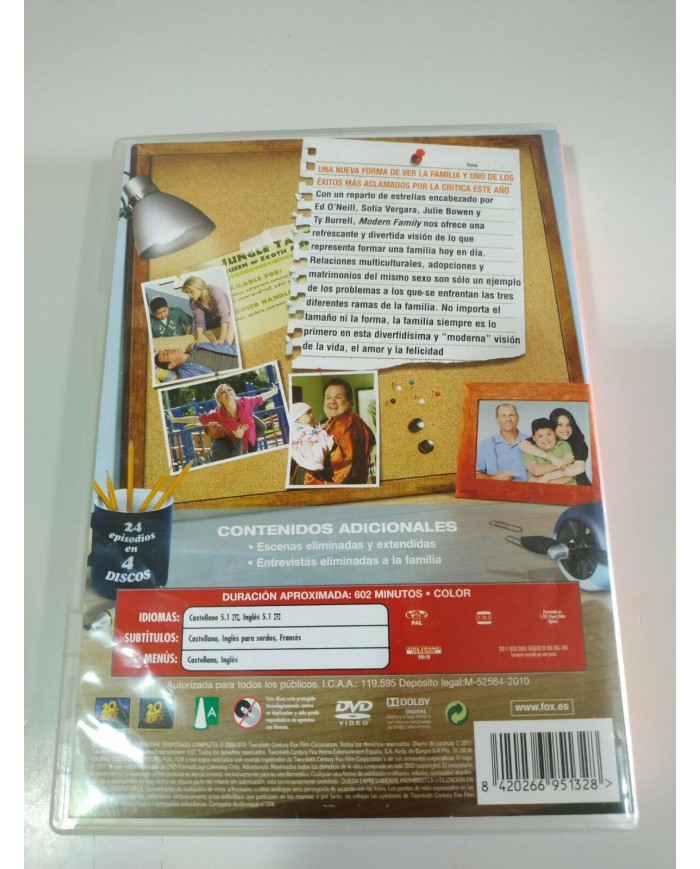Modern Family Primera Temporada Completa - 4 x DVD Espa?ol Ingles - 3T