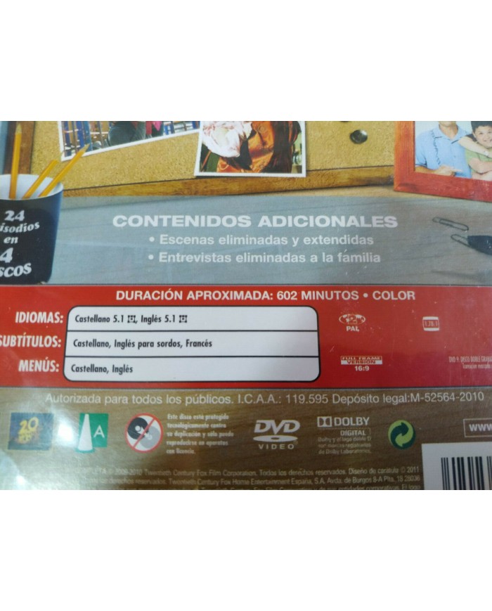 Modern Family Primera Temporada Completa - 4 x DVD Espa?ol Ingles - 3T