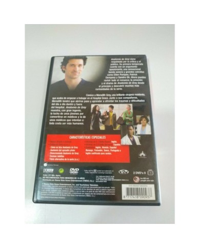 Anatomia de Grey Primera Temporada 1 Completa - 2 x DVD Espa?ol Ingles - 3T