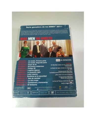 Mad Men Quinta Temporada 5 Completa - 4 x DVD Espa?ol Ingles - 3T