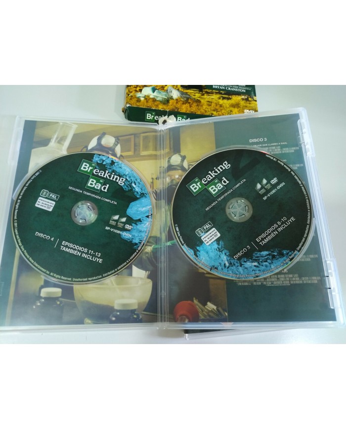 Breaking Bad Segunda Temporada 2 Completa - 4 x DVD Espa?ol Ingles - 3T