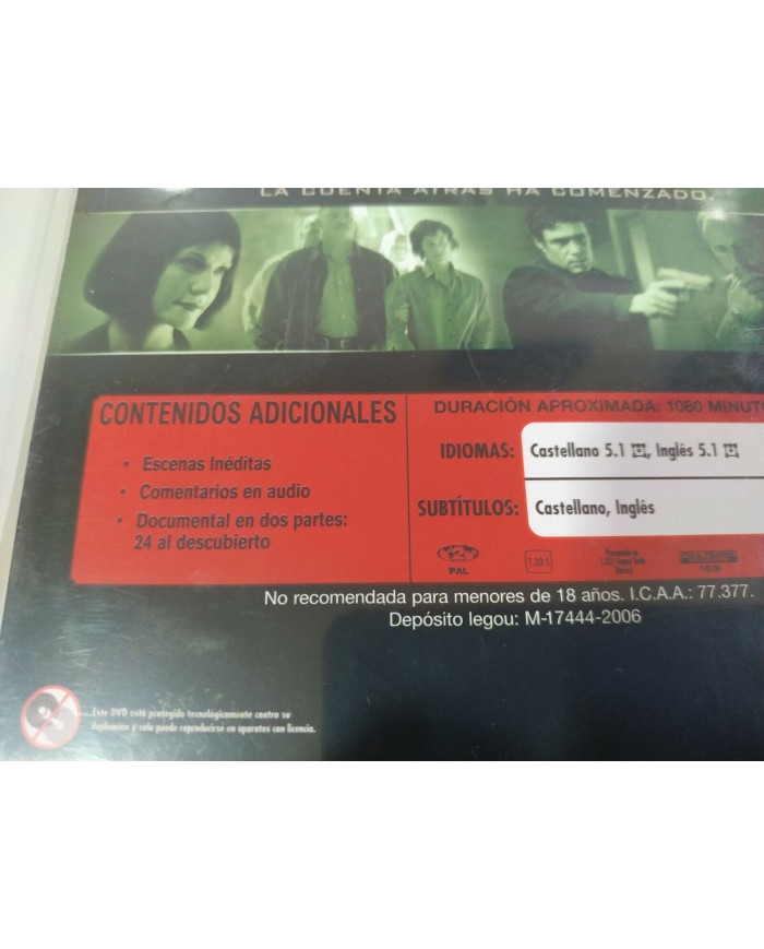 24 Segunda Temporada 2 Completa Kiefer Sutherland - 7 x DVD Espa?ol Ingles - 3T