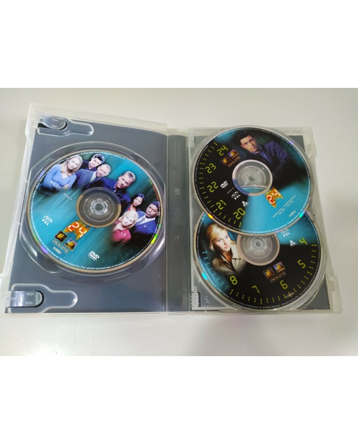 24 Segunda Temporada 2 Completa Kiefer Sutherland - 7 x DVD Espa?ol Ingles - 3T
