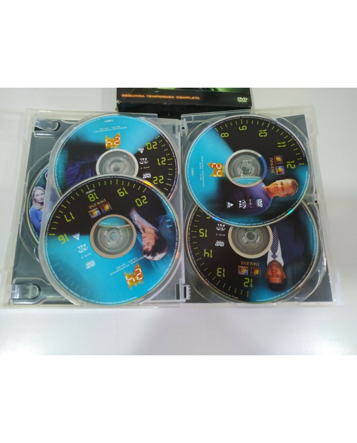 24 Segunda Temporada 2 Completa Kiefer Sutherland - 7 x DVD Espa?ol Ingles - 3T
