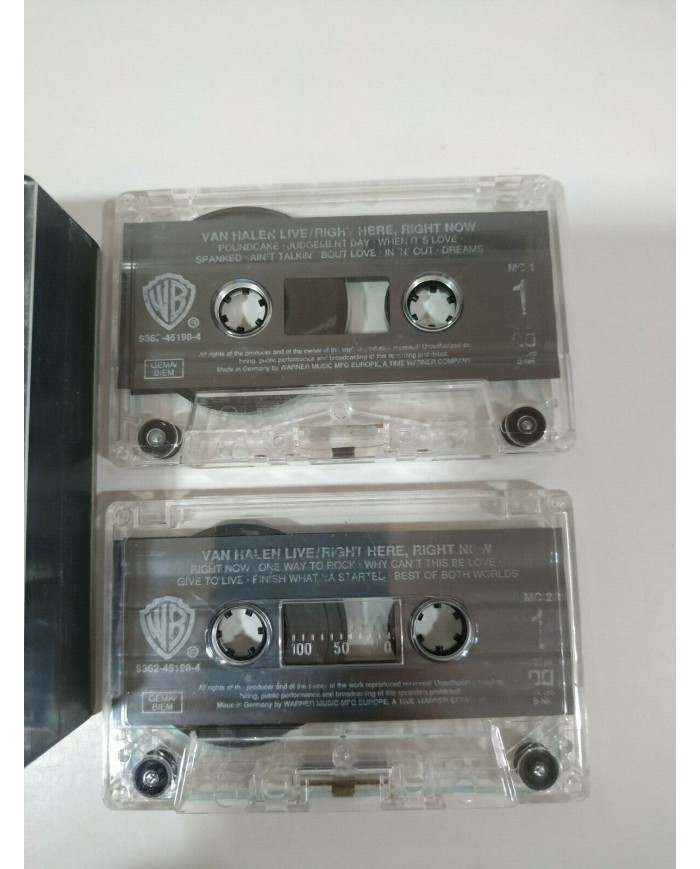 Van Halen Right Here Right Now German Edition - 2 x Cinta Tape Cassette - 3T