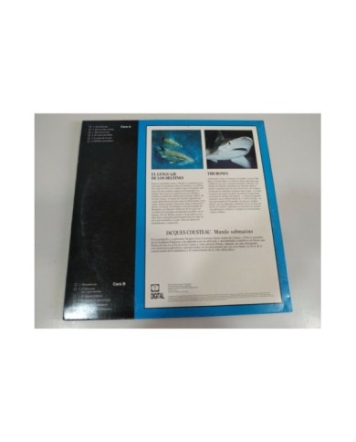 Jacques Cousteau El lenguaje Delfines Tiburones MUNDO SUBMARINO - LASERDISC LD Jacques Cousteau El lenguaje Delfines Tiburones MUNDO SUBMARINO - LASERDISC LD