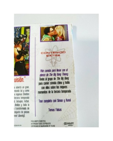 The Big Bang Theory Tercera Temporada 3 Completa - 2 x Blu-Ray Espa?ol Ingles 3T