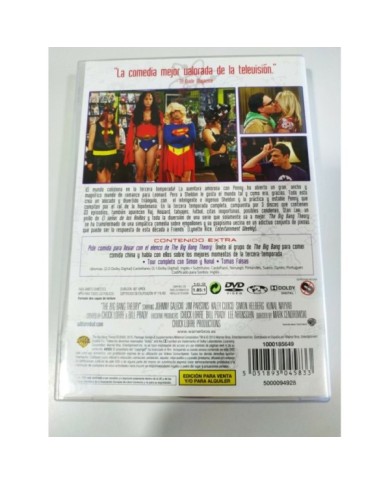 The Big Bang Theory Tercera Temporada 3 Completa - 3 x DVD Espa?ol Ingles - 3T