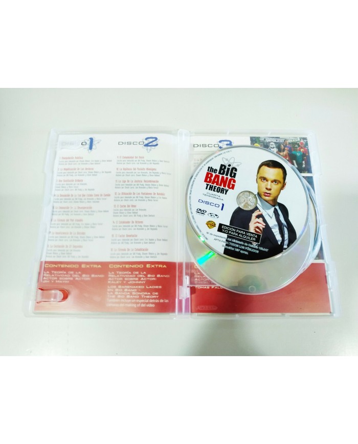 The Big Bang Theory Cuarta Temporada 4 Completa - 3 x DVD Espa?ol Ingles 3T