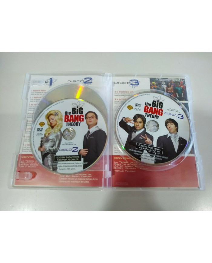 The Big Bang Theory Cuarta Temporada 4 Completa - 3 x DVD Espa?ol Ingles 3T