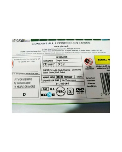 Breaking Bad The Complete First Season 1 - 3 x DVD Ingles aleman - 3T