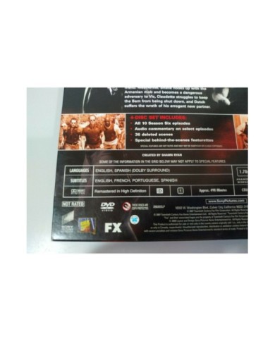 The Shield Sexta Temporada 6 Completa - 4 x DVD Espa?ol Ingles - 3T
