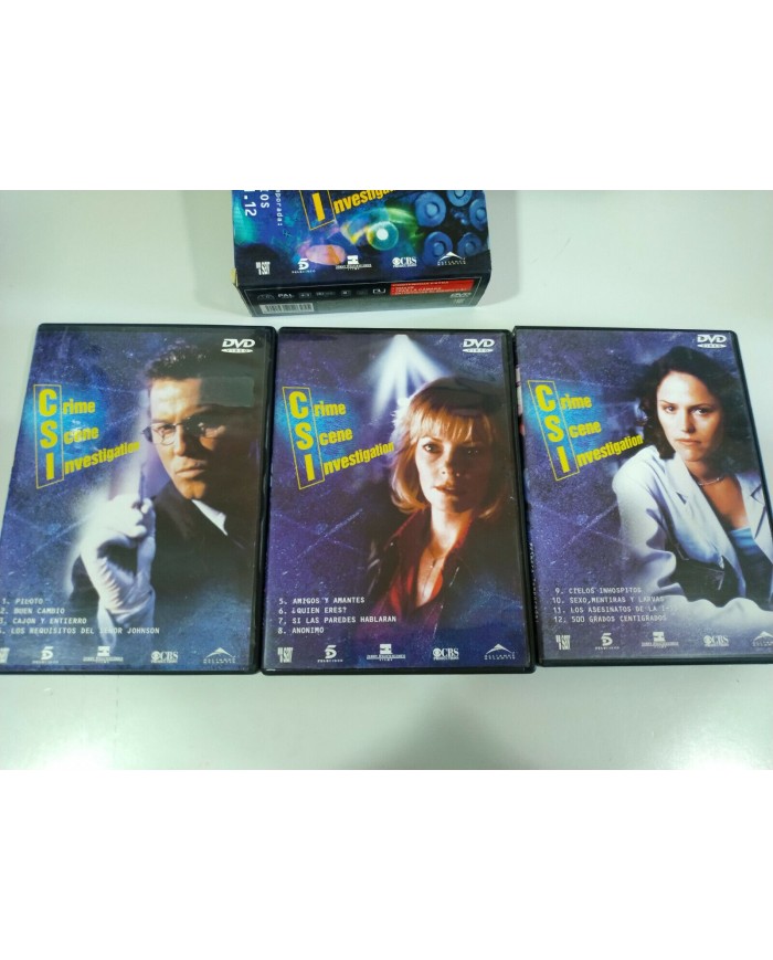 CSI Las Vegas Primera temporad Episodios 1.1-1.12 - 3 x DVD Espa?ol Ingles - 3T