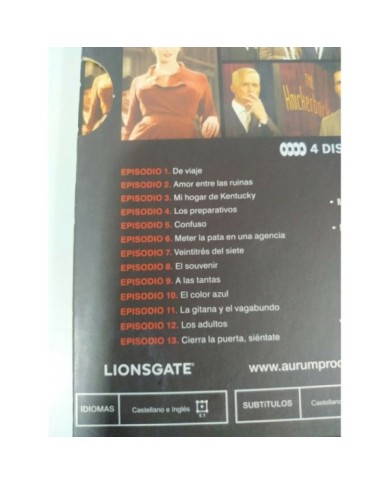 Mad Men Tercera Temporada 3 Completa - 4 x DVD Espa?ol Ingles - 3T