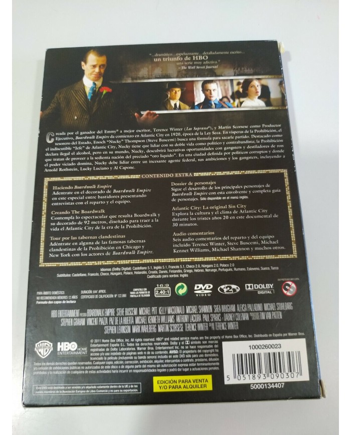 Boardwalk Empire Primera Temporada 1 Completa - 5 x DVD Espa?ol Ingles - 3T