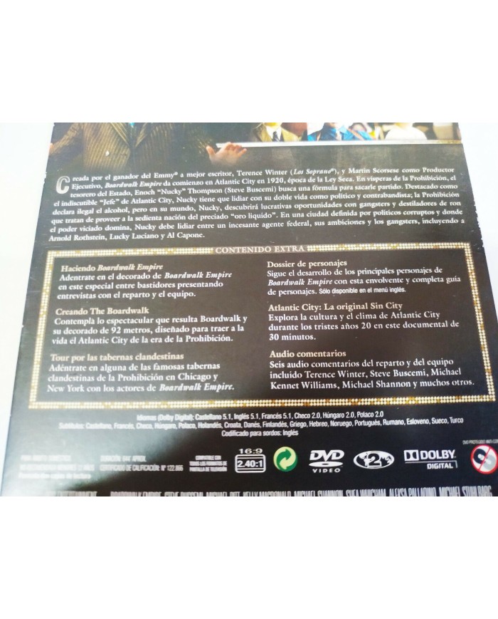 Boardwalk Empire Primera Temporada 1 Completa - 5 x DVD Espa?ol Ingles - 3T