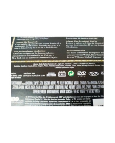 Boardwalk Empire Primera Temporada 1 Completa - 5 x DVD Espa?ol Ingles - 3T