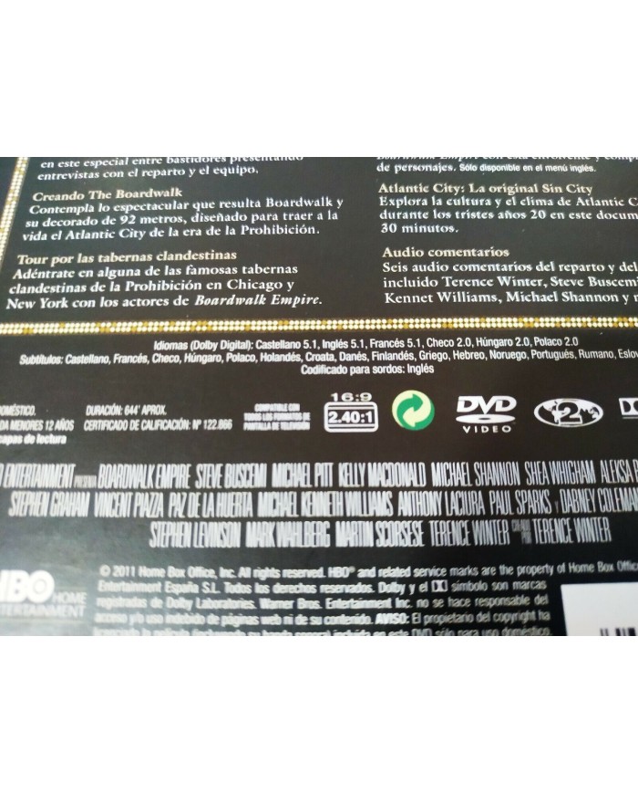 Boardwalk Empire Primera Temporada 1 Completa - 5 x DVD Espa?ol Ingles - 3T