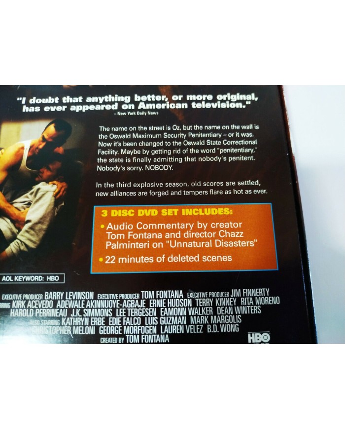 Oz Tercera Temporada 3 Completa - 3 x DVD Espa?ol Ingles Region 1 - 3T