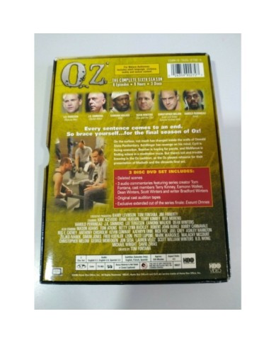 Oz Sexta Temporada 6 Completa - 3 x DVD Espa?ol Ingles Region 1 - 3T