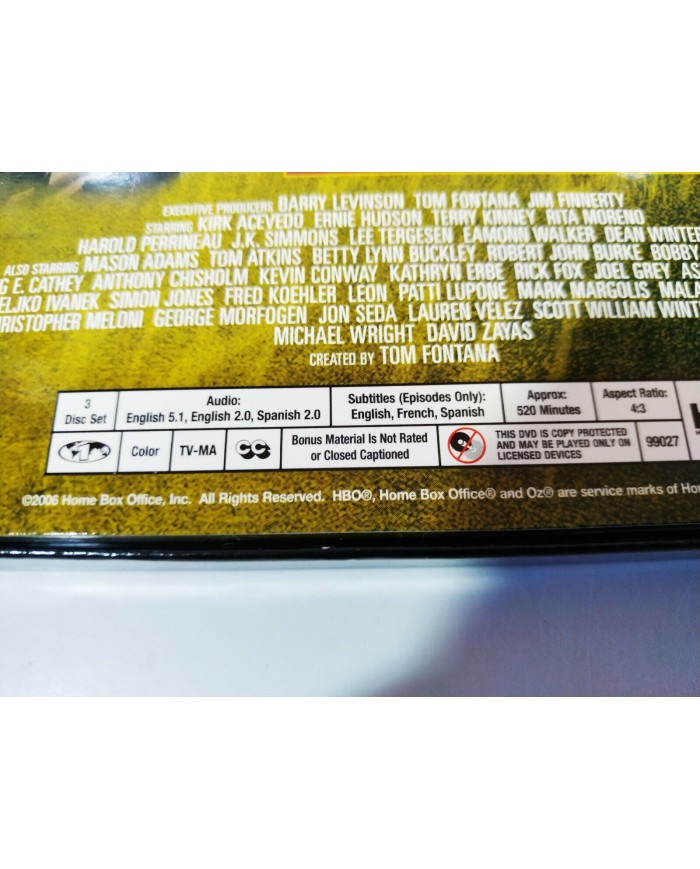 Oz Sexta Temporada 6 Completa - 3 x DVD Espa?ol Ingles Region 1 - 3T