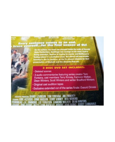 Oz Sexta Temporada 6 Completa - 3 x DVD Espa?ol Ingles Region 1 - 3T