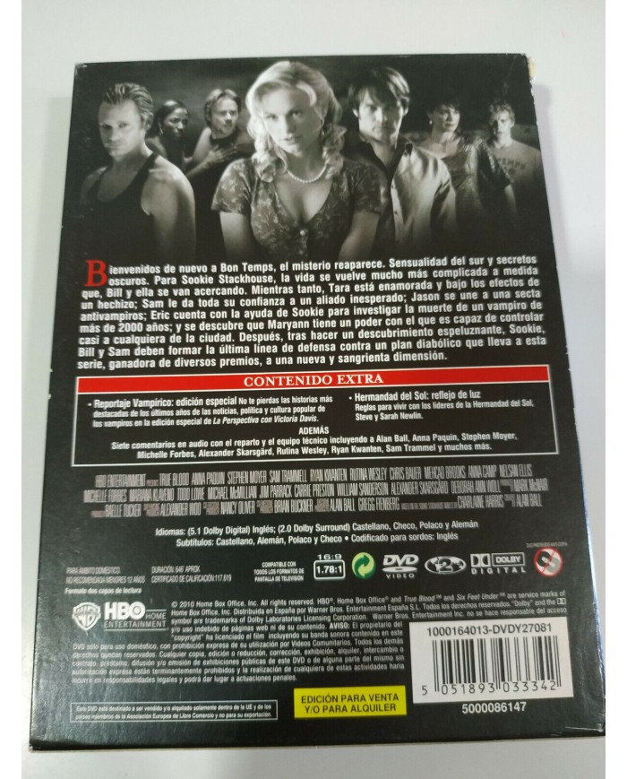 True Blood Segunda Temporada 2 Completa - 5 x DVD Espa?ol Ingles - 3T