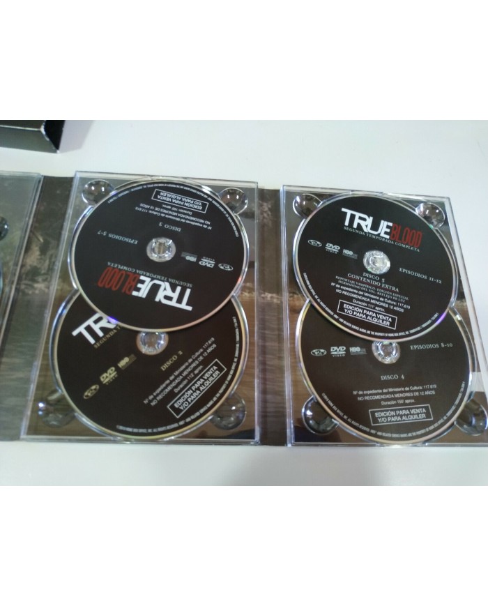 True Blood Segunda Temporada 2 Completa - 5 x DVD Espa?ol Ingles - 3T