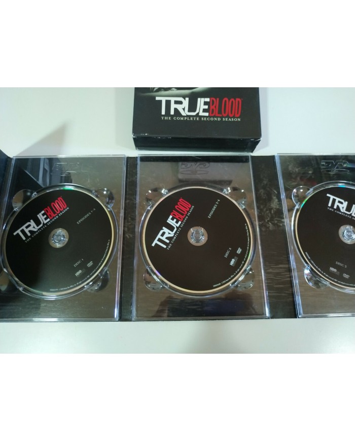 True Blood Segunda Temporada 2 Completa Ed Inglesa - 5 x DVD Espa?ol Ingles - 3T
