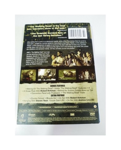 The Walking Dead Complete First Season 1 - 2 x DVD Ingles Region 1 - 3T