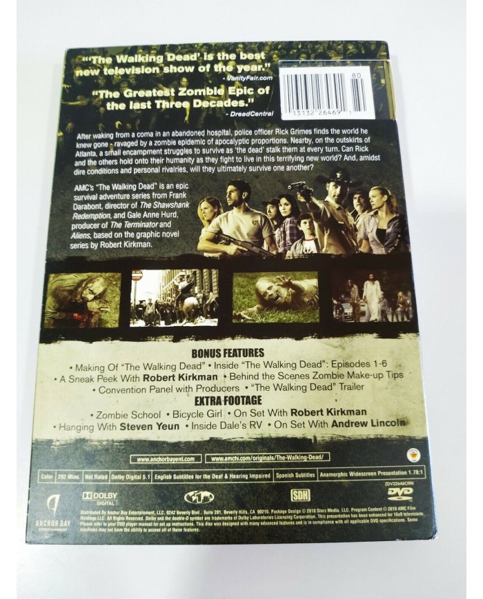 The Walking Dead Complete First Season 1 - 2 x DVD Ingles Region 1 - 3T