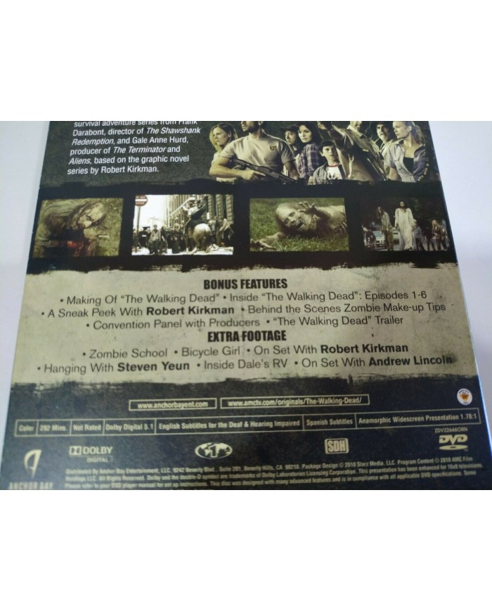 The Walking Dead Complete First Season 1 - 2 x DVD Ingles Region 1 - 3T