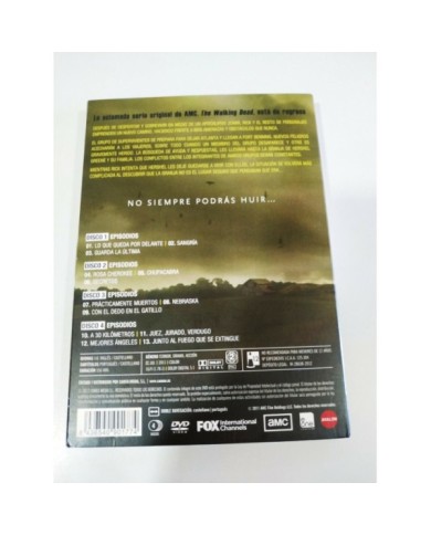 The Walking Dead Segunda Temporada 2 Completa - 4 x DVD Espa?ol Ingles - 3T