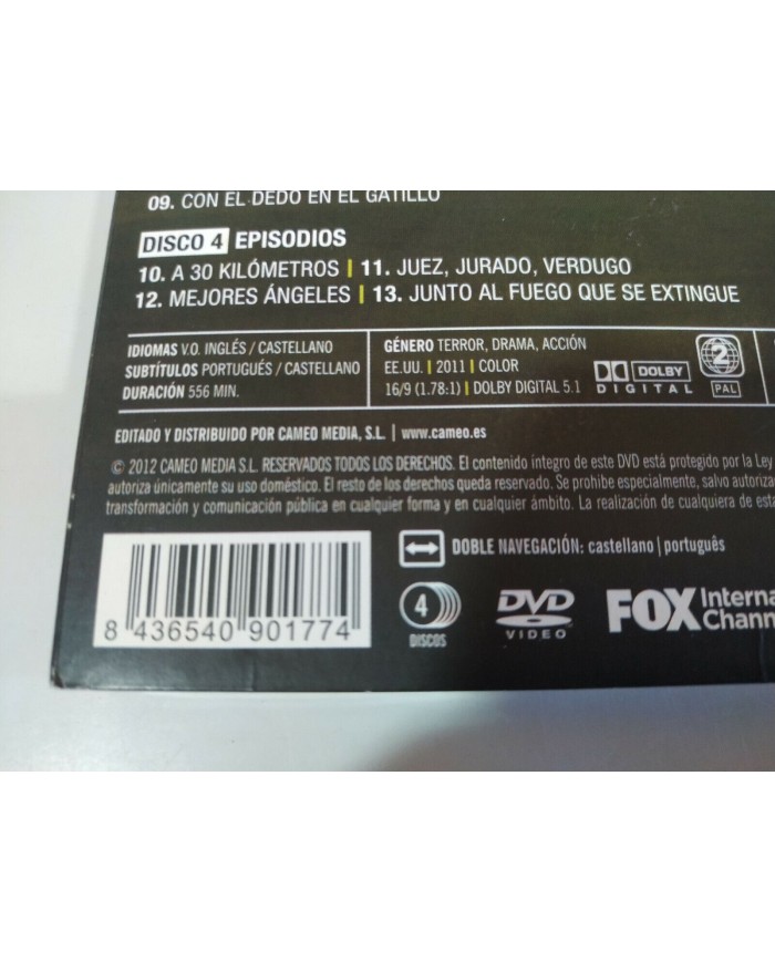 The Walking Dead Segunda Temporada 2 Completa - 4 x DVD Espa?ol Ingles - 3T